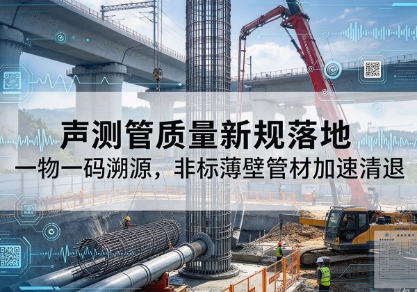 潞州声测管质量新规落地，一物一码溯源，非标薄壁管材加速清退