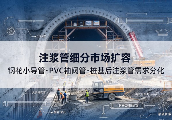 潞州注浆管细分市场扩容，隧道钢花小导管、PVC 袖阀管、桩基后注浆管需求分化